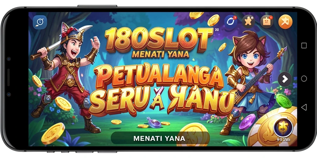 Tampilan seru dari gameplay 180SLOT yang penuh petualangan.