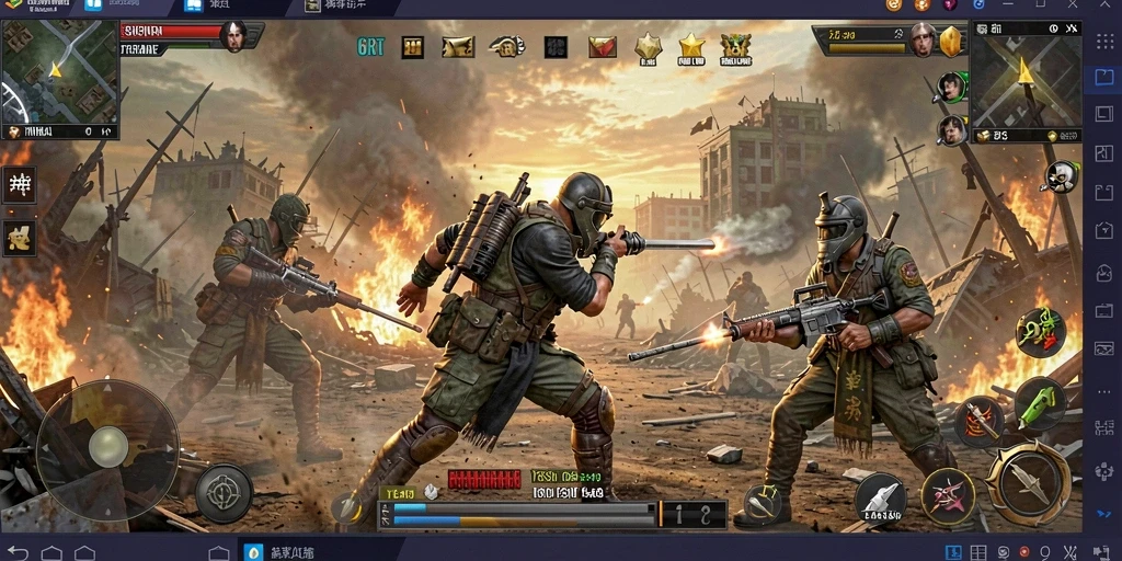 Gameplay mendebarkan saat bertempur di arena Battle Royale