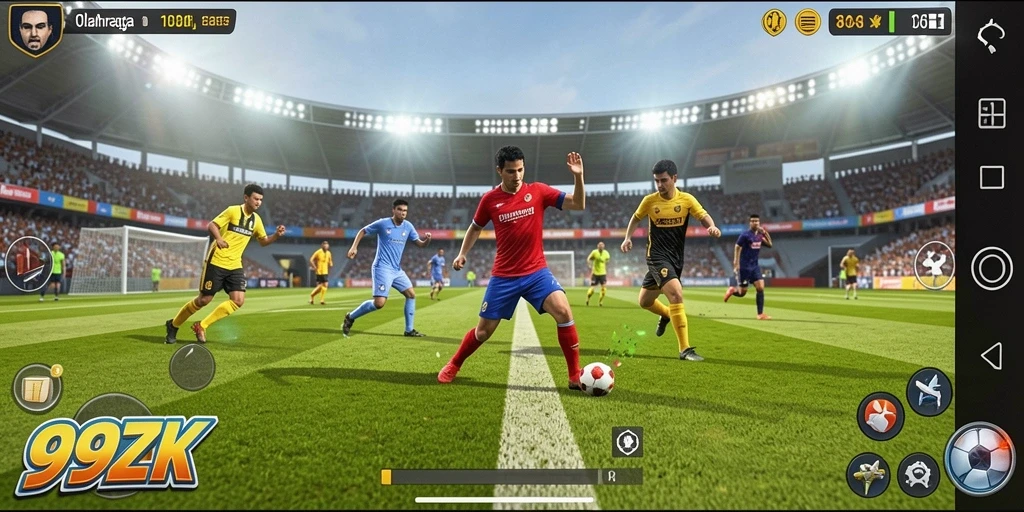 Tampilan gameplay menarik dari 99ZK dengan berbagai olahraga.