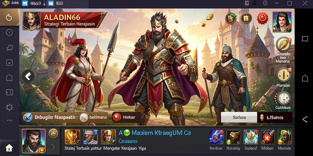 Screenshot utama menunjukkan aksi strategi yang menegangkan di ALADIN66.