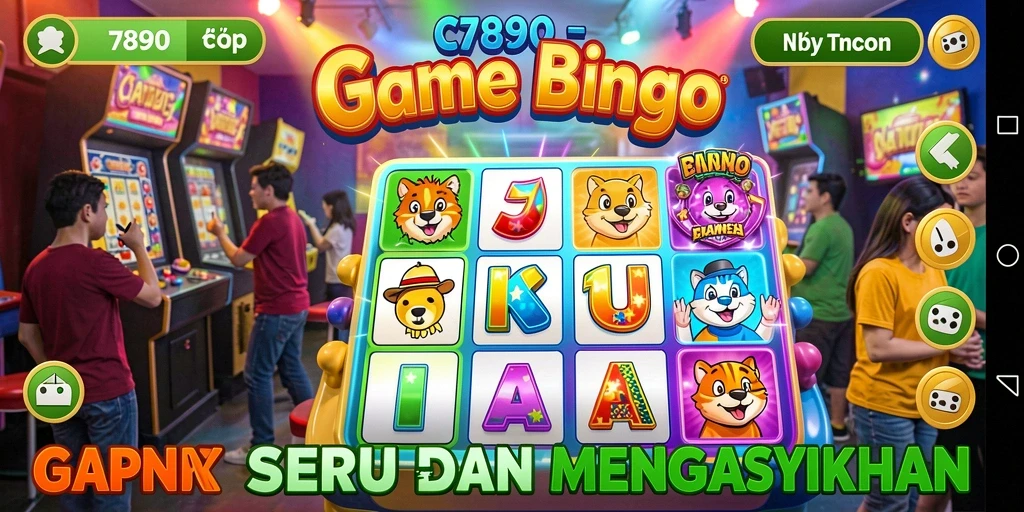 Screenshot gameplay C7890 yang menunjukkan keceriaan bermain Bingo.