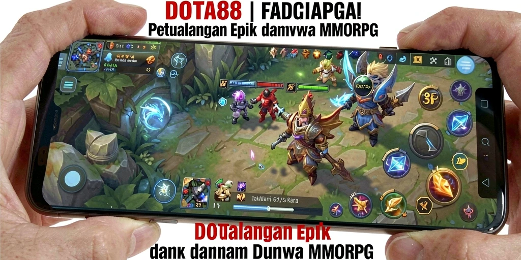 Tangkapan layar menampilkan pertarungan epik di dunia DOTA88.
