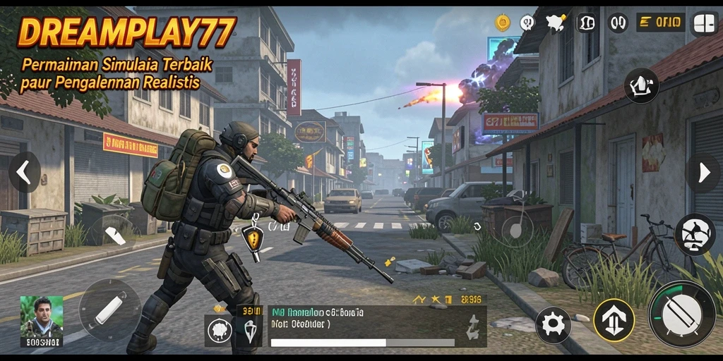 Tampilan gameplay DREAMPLAY77 yang menakjubkan dan realistis.