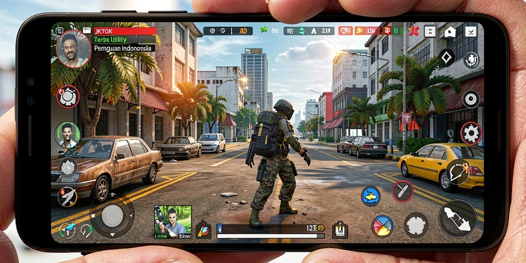 Screenshot utama JKTOK menunjukkan antarmuka yang sederhana dan pengguna yang produktif.