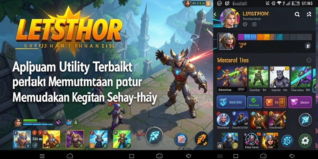 Tampilan utama LETSTHOR yang intuitif dan mudah digunakan.