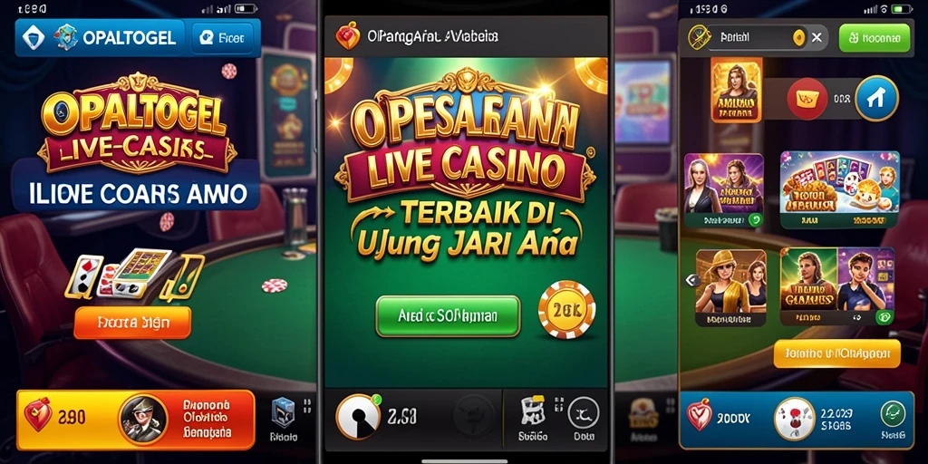 Gameplay seru dan interaktif di OPALTOGEL Live Casino.