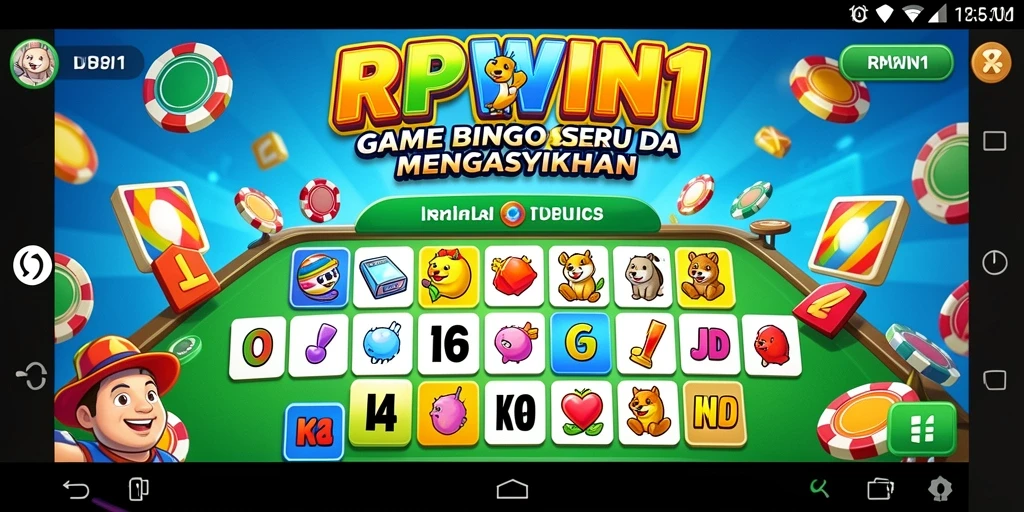 Tampilan gameplay Bingo yang seru dan interaktif di RPWIN1.