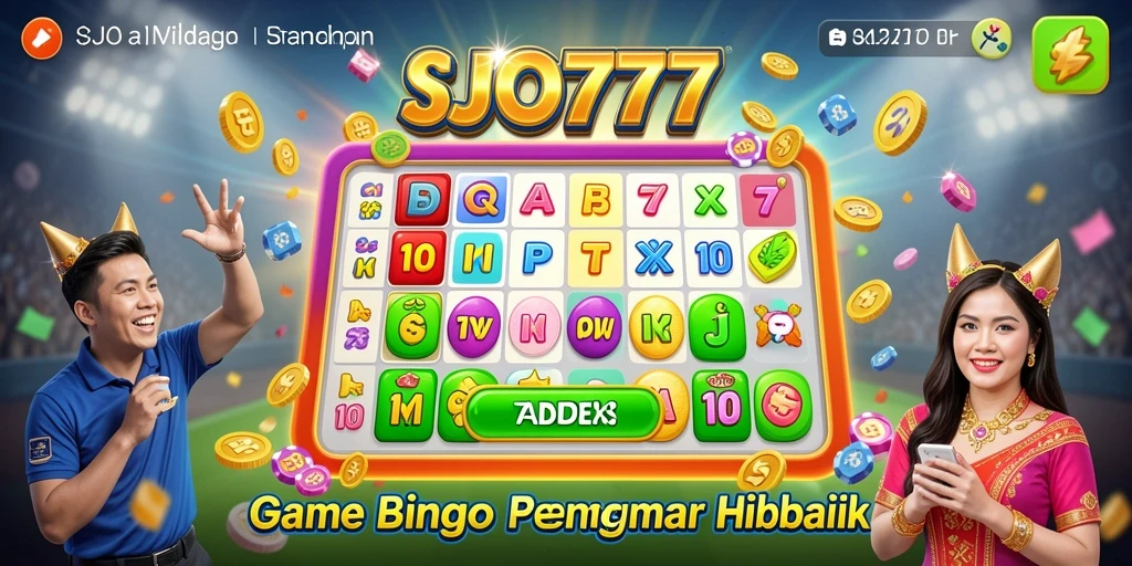 Tampilan gameplay menarik dari SJO777 dengan suasana Bingo yang seru.