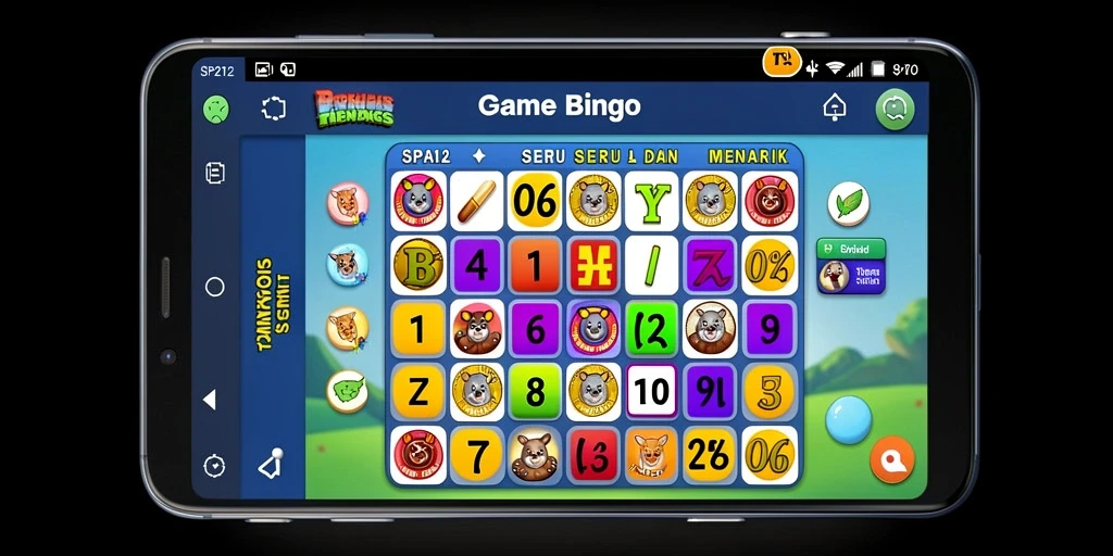 Tampilan gameplay seru dalam aplikasi Bingo SP212.