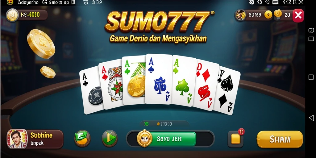 Screenshot utama dari game SUMO777 menampilkan gameplay domino yang menegangkan.