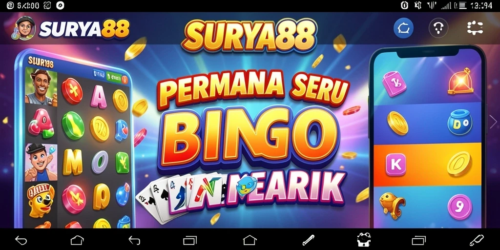 Tampilan gameplay seru dalam permainan Bingo SURYA88.