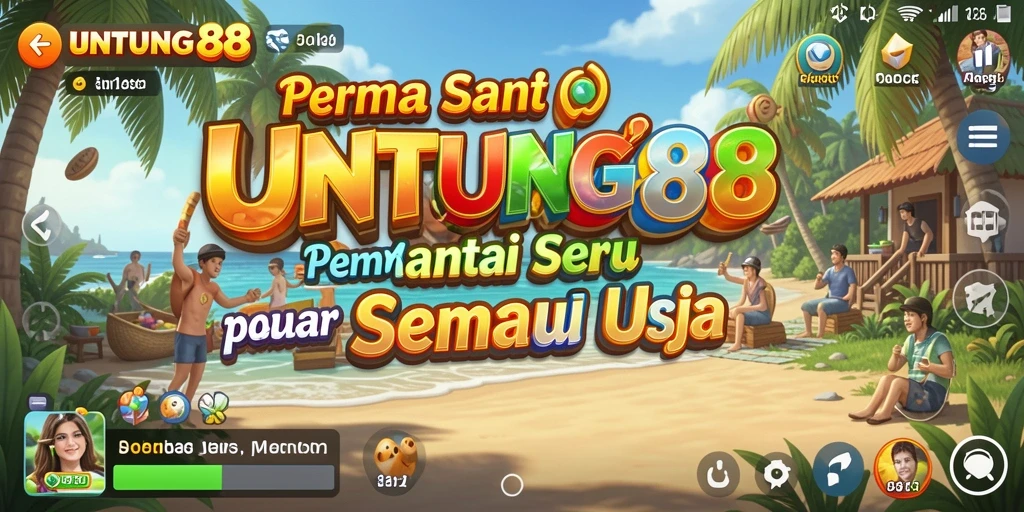 Tampilan gameplay UNTUNG88 yang ceria dan menggembirakan.