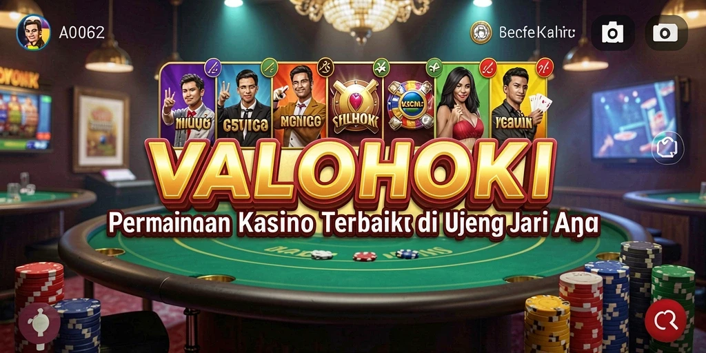 Tangkapan layar menampilkan permainan kasino seru VALOHOKI.
