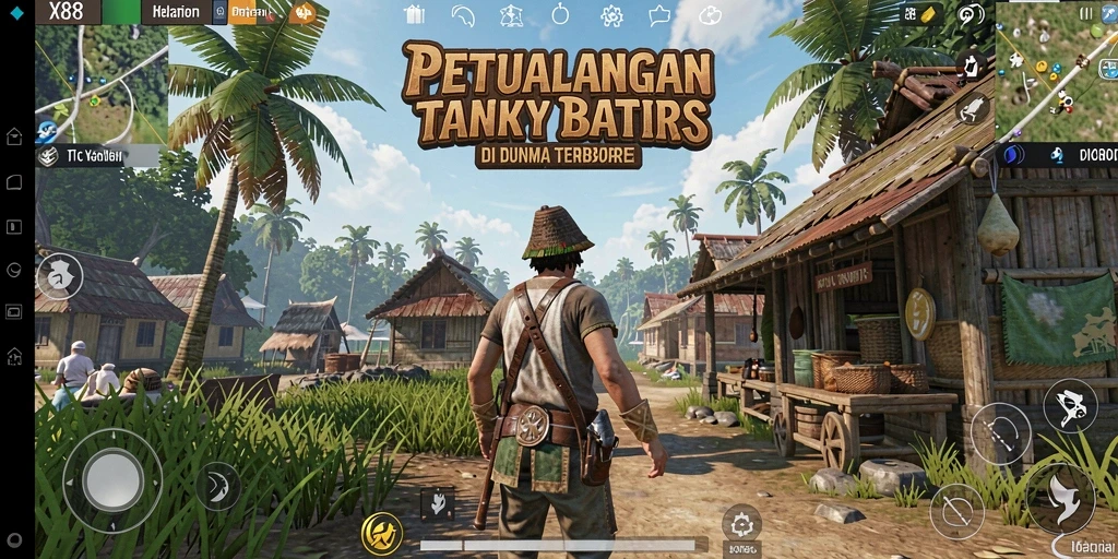Tangkapan layar X88 menampilkan eksplorasi mendalam di dunia terbuka yang menarik.