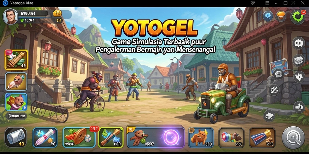 Tangkapan layar utama YOTOGEL menampilkan gameplay simulasi yang mendalam dan interaktif.