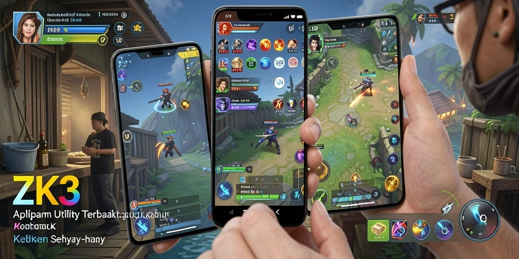 Tampilan screenshot ZK3 yang menunjukkan fitur pengingat dan analisis produktivitas.
