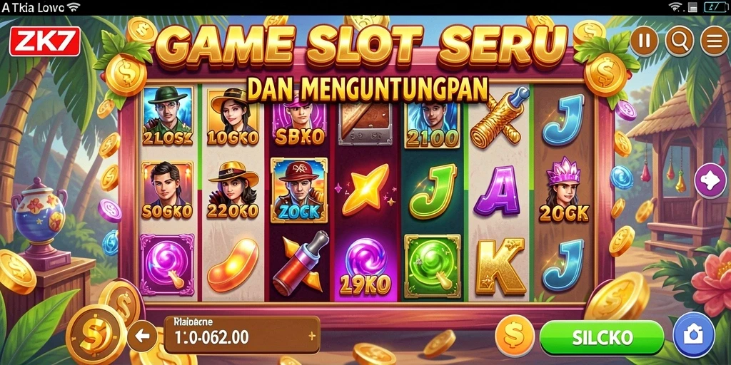 Gameplay Slot menarik dan seru di ZK7.