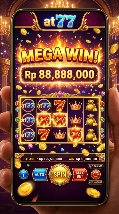 Tampilan antarmuka pengguna at777 yang sederhana dan menarik.